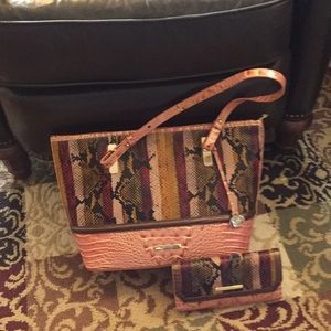 Brahmin purse and matching wallet - like new